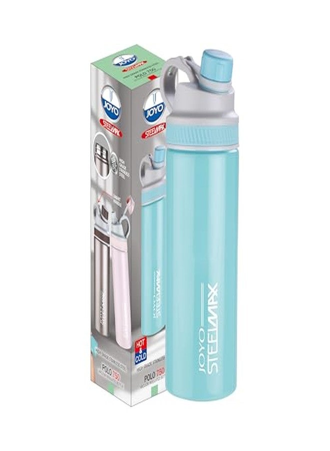 Joyo Stainless Steel Polo Hot & Cold Vacuum Insulated Bottle, 750 ML, Blue | Leak Proof & BPA Free| Easy to Carry|Food Grade|Gym| Office|Home|Kitchen - Image 3